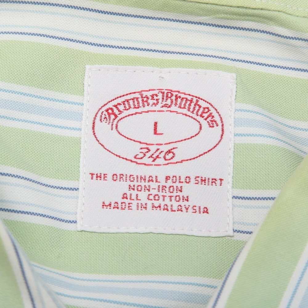 Brooks Brothers Shirt Mens Large 346 Non Iron Button Down Stripe Dress Shirt - Picture 4 of 9